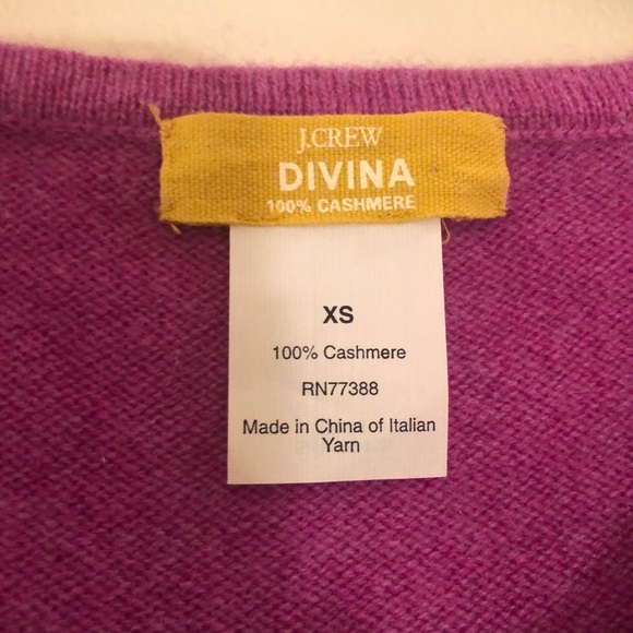 J. Crew Cashmere Sweater in Pink/Purple - Picture 4 of 4